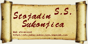 Stojadin Sukonjica vizit kartica